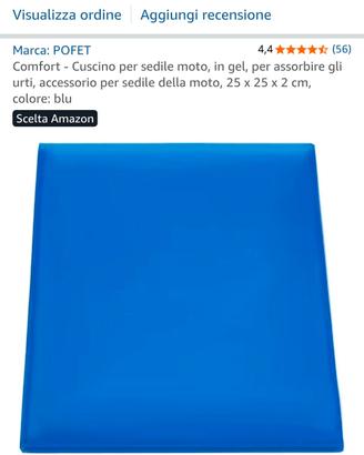 gel per sella moto