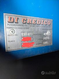 Rimorchio + vasca acciaio inox per uva Di Credico