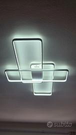 Plafoniera LED 140cm moderna 115W con telecomando