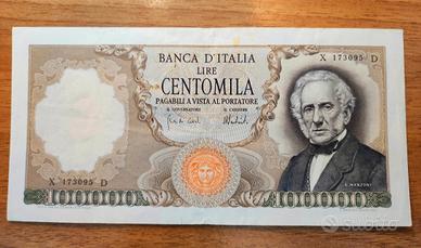 100000 lire Manzoni banconota repubblica ita 