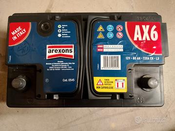 batteria auto 80 AH 12 V arexons