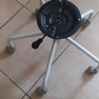 Base con rotelle per sedia cameretta o ufficio 