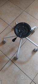 Base con rotelle per sedia cameretta o ufficio 
