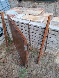 / Anta in legno noce con cernier
