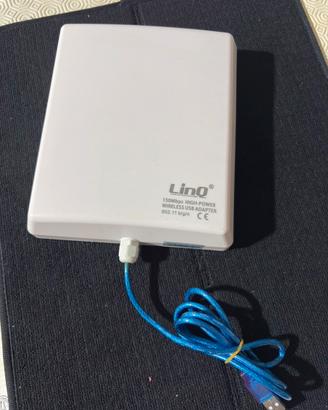 LinQ HI-150M Adattatore USB Wi-Fi Alta Potenza 150