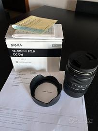 Sigma 18-50mm f/2.8 DC DN Contemporary in Garanzia