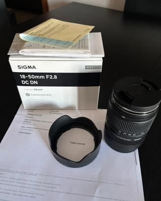 Sigma 18-50mm f/2.8 DC DN Contemporary in Garanzia