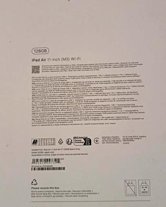 Apple lpad air 11 wifi