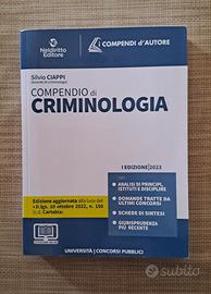 Libro Compendio di criminologia - Silvio Ciappi