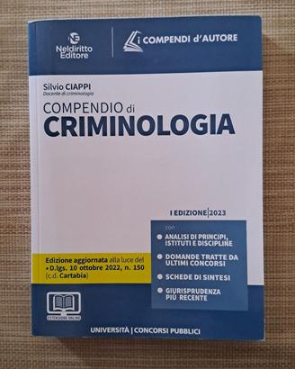 Libro Compendio di criminologia - Silvio Ciappi