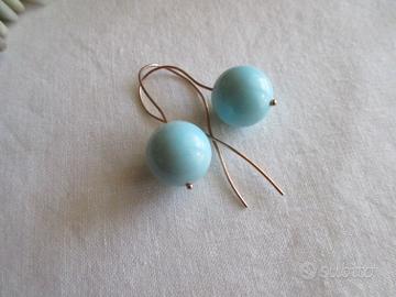 Orecchini argento e neolite