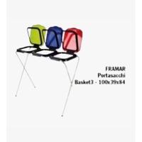 PORTASACCHI IN ACCIAIO BASKET 3 100X39X84H FRAMAR