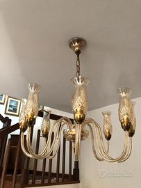 Lampadario in vetro di Murano