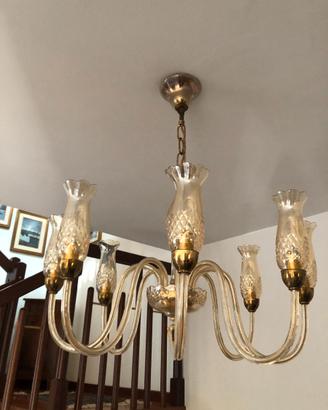 Lampadario in vetro di Murano