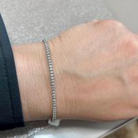 Tennis Oro Bianco con Diamanti naturali