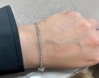 Tennis Oro Bianco con Diamanti naturali