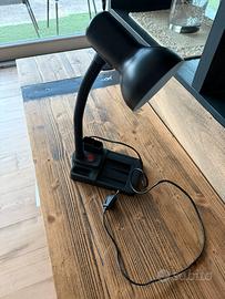 Lampada da scrivania nera, braccio pieghevole, org