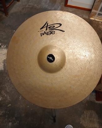 Piatto vintage Paiste 402 completo di piedistallo