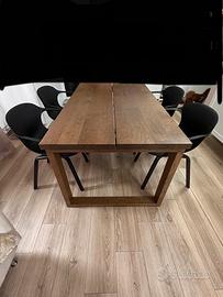 Tavolo legno piu sedie