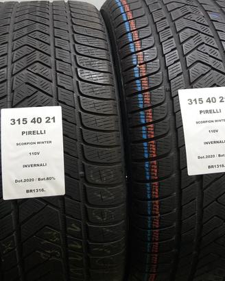 2 GOMME 315 40 21 PIRELLI BR1316.