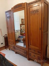 Camera da letto matrimoniale d'epoca anno 1913