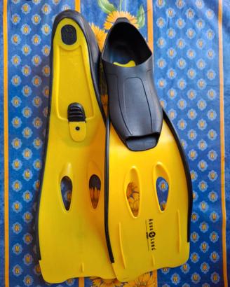 Pinne snorkeling aqualung