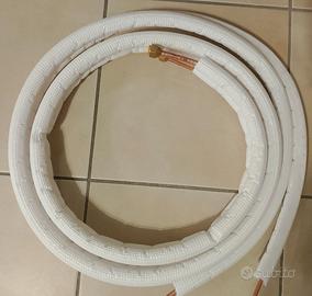 Tubo rame rivestito in kit 1/4 + 3/8 sp. 1 mm 3 m