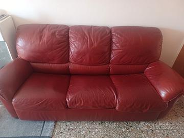 Divano letto in pelle 3 posti..natuzzi