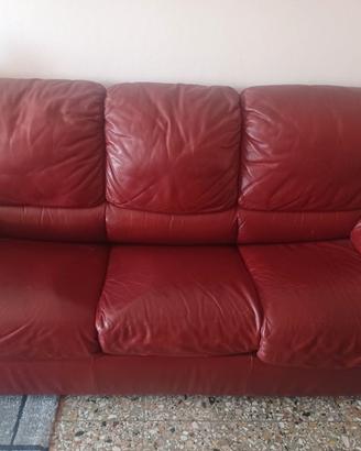 Divano letto in pelle 3 posti..natuzzi