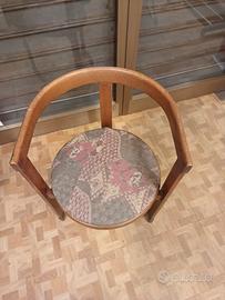  Coppia sedie a pozzetto