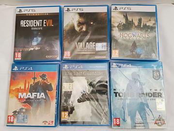 6 Giochi PS4 PS5 Resident Evil Hogwarts Legacy
