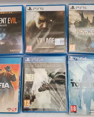 6 Giochi PS4 PS5 Resident Evil Hogwarts Legacy