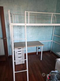  IKEA VITVAL  Struttura letto a soppalco