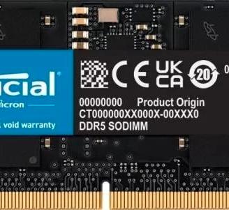 Crucial 8GB DDR5 5600 SODIMM sigillata
