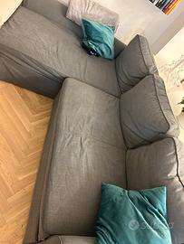 Divano Ikea con penisola con due fodere