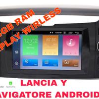 Lancia y navigatore android 4gb CARPLAY WIRLESS