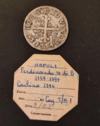 1 Carlino da 10 Grana 1794 Regno di Napoli