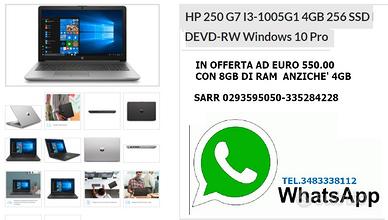 Notebook hp 250 g7