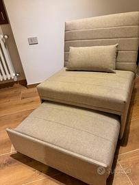 Divano letto singolo/ poltrona - design moderno