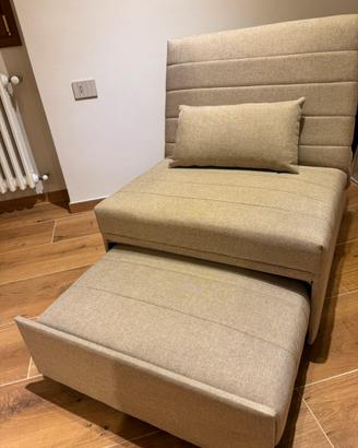 Divano letto singolo/ poltrona - design moderno
