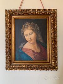 Dipinto a olio Maria Vergine Annunciata
