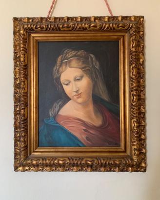 Dipinto a olio Maria Vergine Annunciata