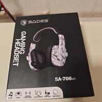 Cuffie gaming nuove mai usate Sades sa-708gt