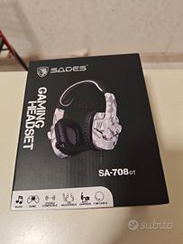 Cuffie gaming nuove mai usate Sades sa-708gt