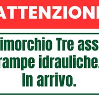 Rimorchio bertoja mezzo dopera / stradale nuovo