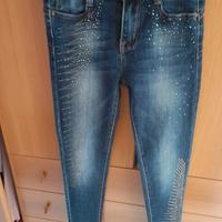 Jeans con strass TG.S