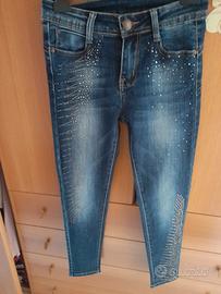 Jeans con strass TG.S