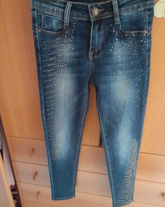 Jeans con strass TG.S