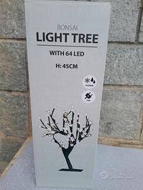 Albero decorativo" con 64 luci LED, forma di fior