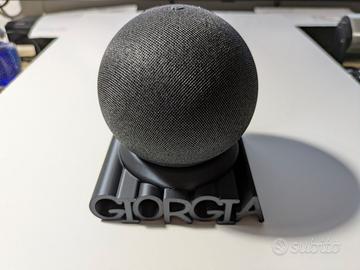 Supporto Per Echo Dot 4/5 Generazione - Holder Da Parete Con Gestione Cavi, Nero, Salvaspazio - Foto 12